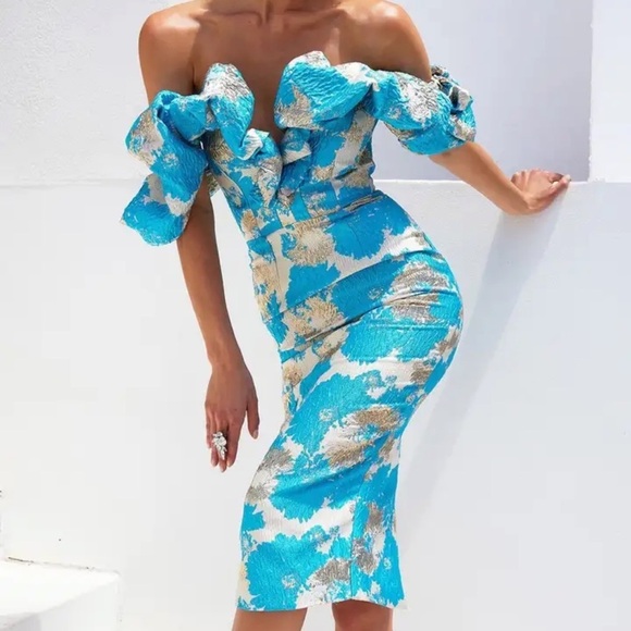 None Dresses & Skirts - Blue Cocktail dress S